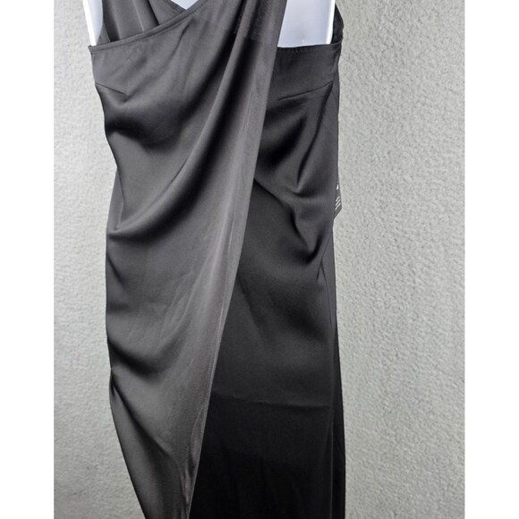 Express Slip Maxi Dress Womens M Black Wrap Adjustable Spaghetti Straps NWT - Picture 5 of 16